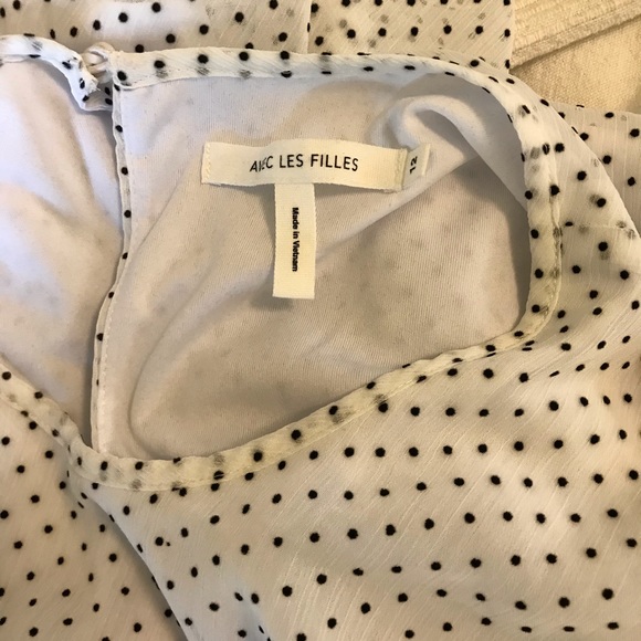 NWT Avec Les Filles Clip Dot Popover Dress size 12 - Picture 5 of 7